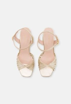 Anna Field LEATHER - Sandały Na Obcasie - Gold -Anna Field 377cf4065a3f4cddaf1b0b333e20c985