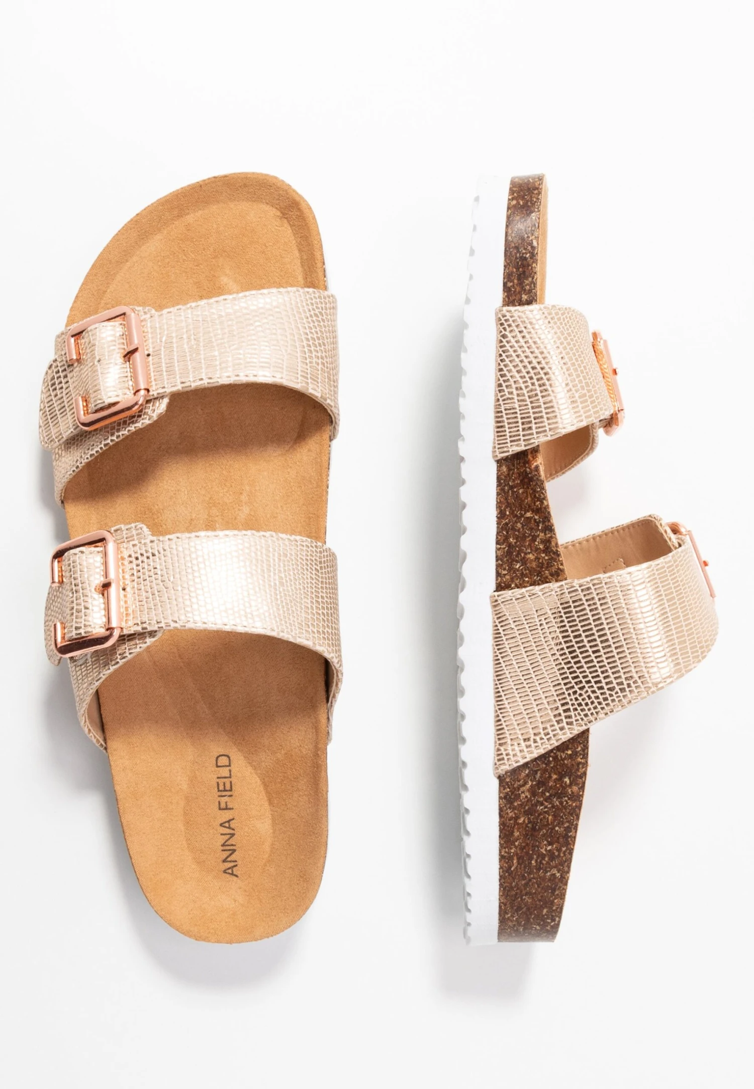 Anna Field Kapcie - Rose Gold 5 Anna Field Kapcie - Rose Gold - obrazek 3