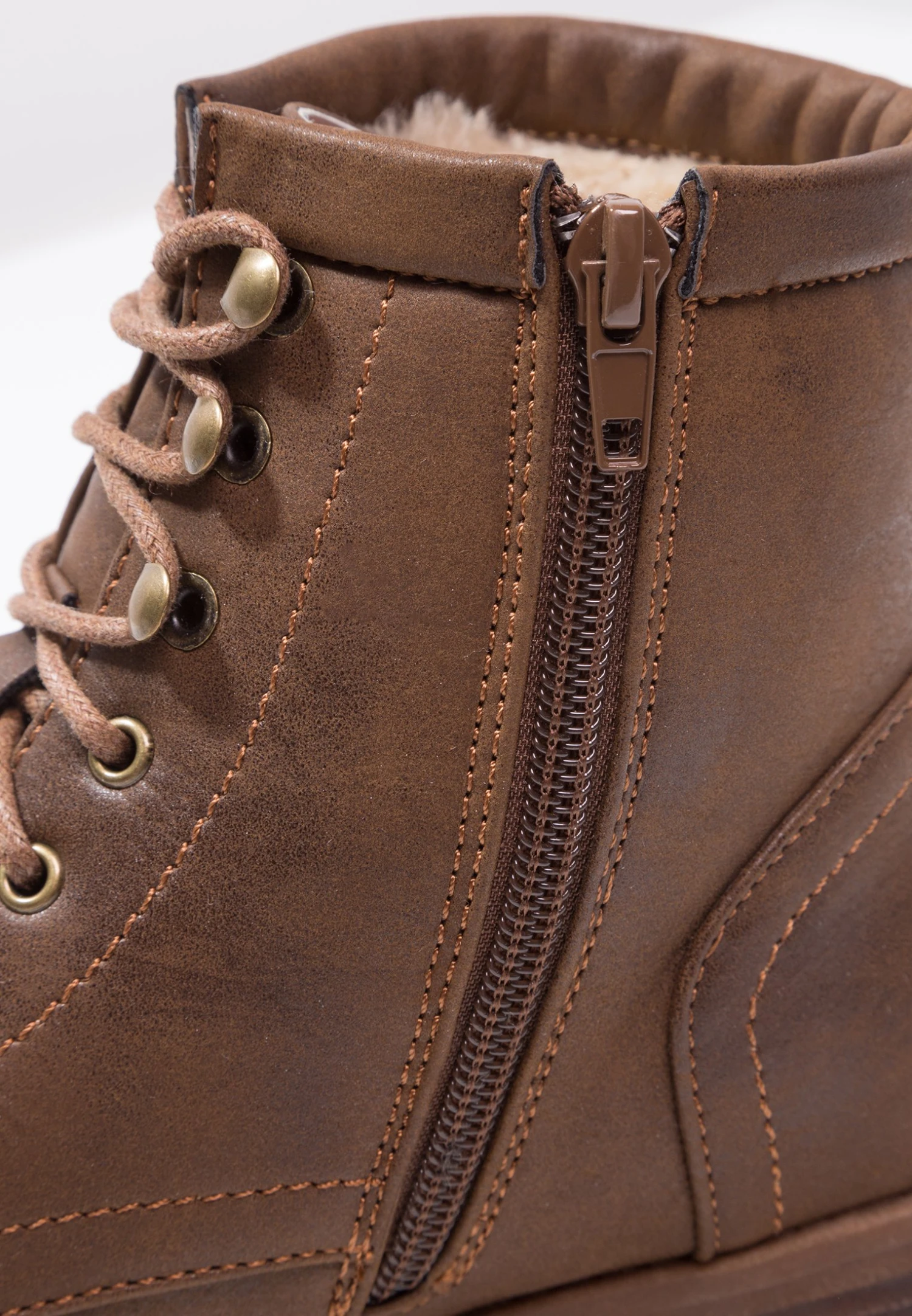 Anna Field WINTER BOOT - Botki Sznurowane - Coffee 8 Anna Field WINTER BOOT - Botki Sznurowane - Coffee - obrazek 6