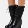 Anna Field WINTER BOOT - Kozaki Na Koturnie - Black 1 Anna Field WINTER BOOT - Kozaki Na Koturnie - Black -Anna Field 6fa1d1ff090a412d9cf76febf5652667