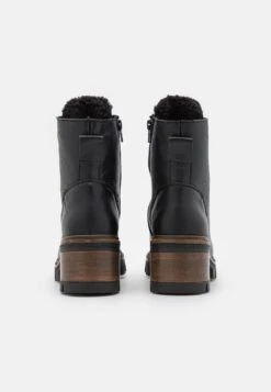 Anna Field LEATHER WINTER BOOTIE - Śniegowce - Black -Anna Field 7aa2b8ff28da493e889f79c3ad2d1b2c
