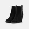 Anna Field LEATHER WINTER BOOT - Botki Na Obcasie - Black -Anna Field 7ad8d44581764db18aa31cc7f18bef8a