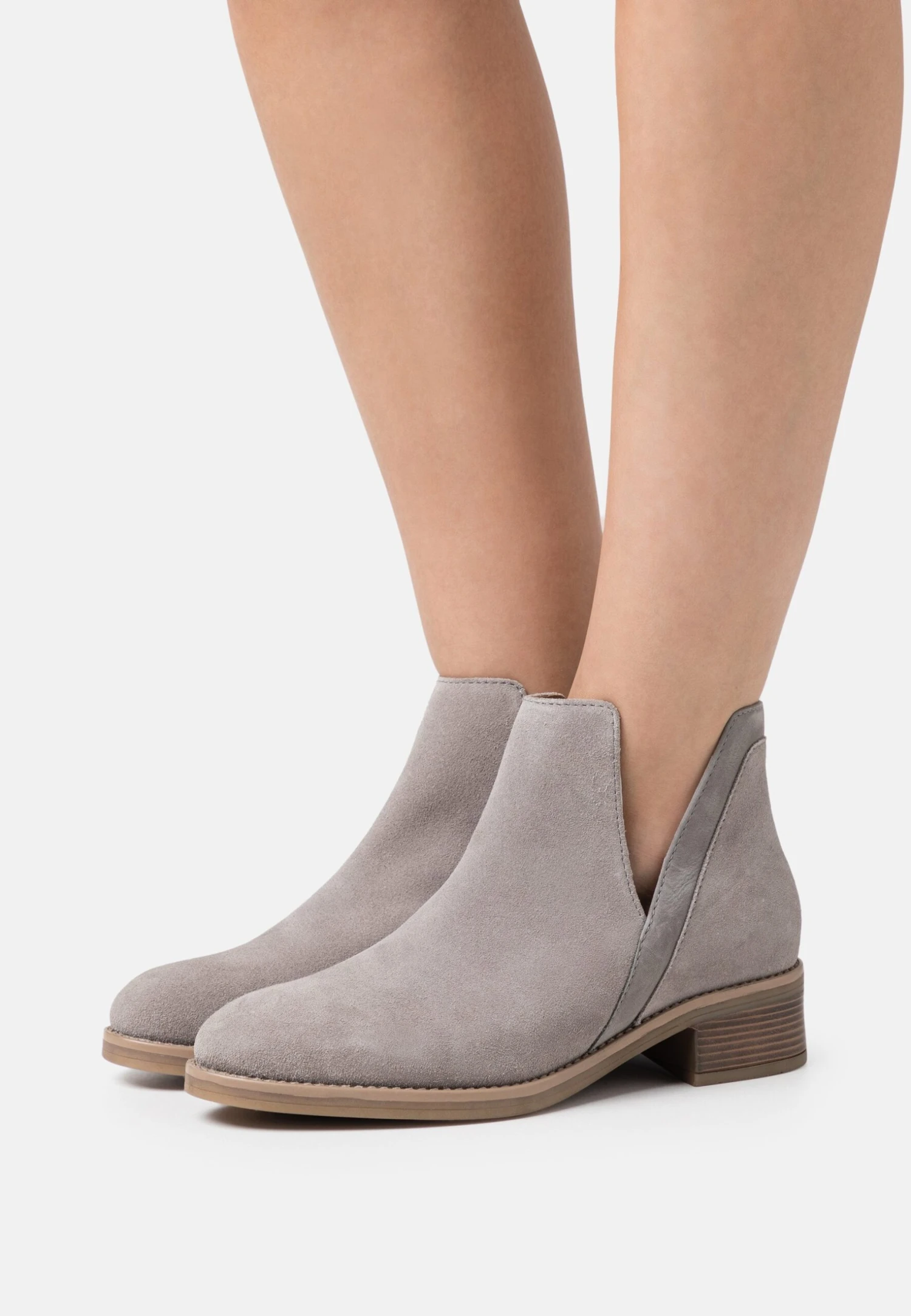 Anna Field LEATHER - Ankle Boot - Grey 3 Anna Field LEATHER - Ankle Boot - Grey