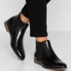 Anna Field LEATHER - Ankle Boot - Black