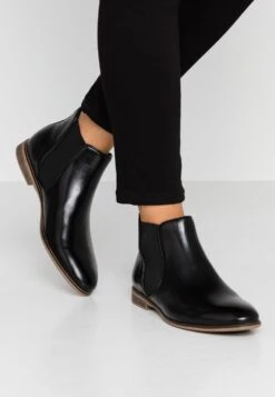 Anna Field LEATHER - Ankle Boot - Black
