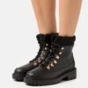 Anna Field WINTER BOOT - Botki Sznurowane - Black -Anna Field f783a4d62a7a448fb1ffe8ff04cb6296